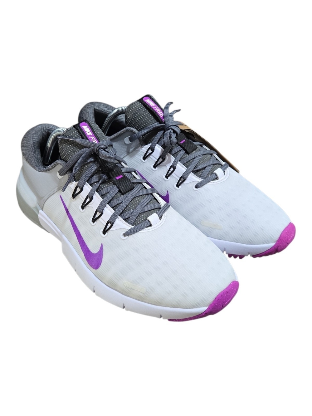 Nike Free Golf Next Nature Shoes"White Iron Grey Vivid Purple" Men's Size 10.5